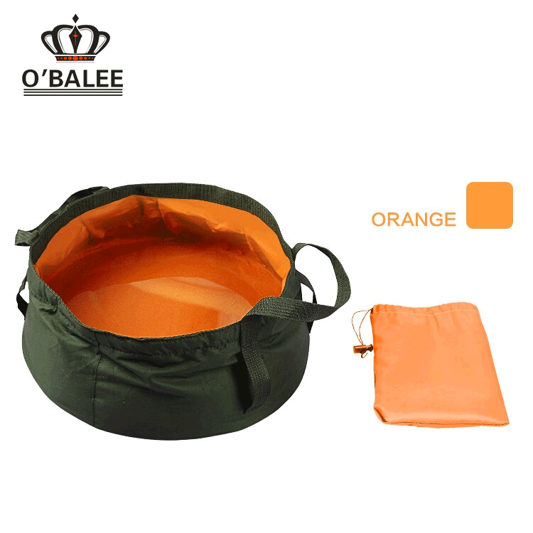 New design outdoor portable leakproof fabric washbowl foldable wash basin for travelling